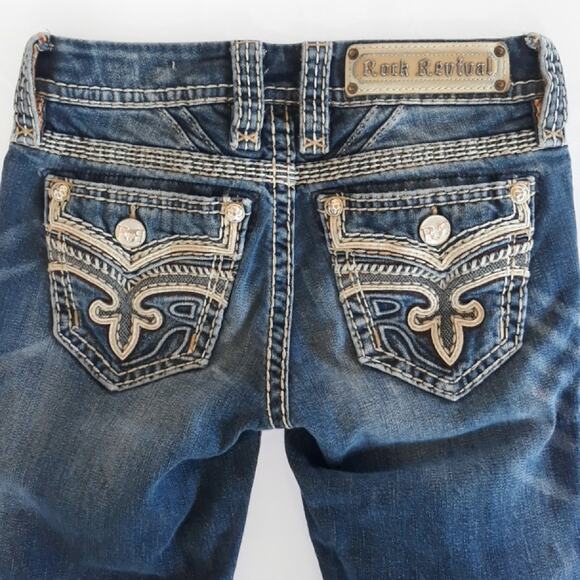 Rock Revival Ankle Skinny Braylee Jeans 24 - Picture 6 of 13